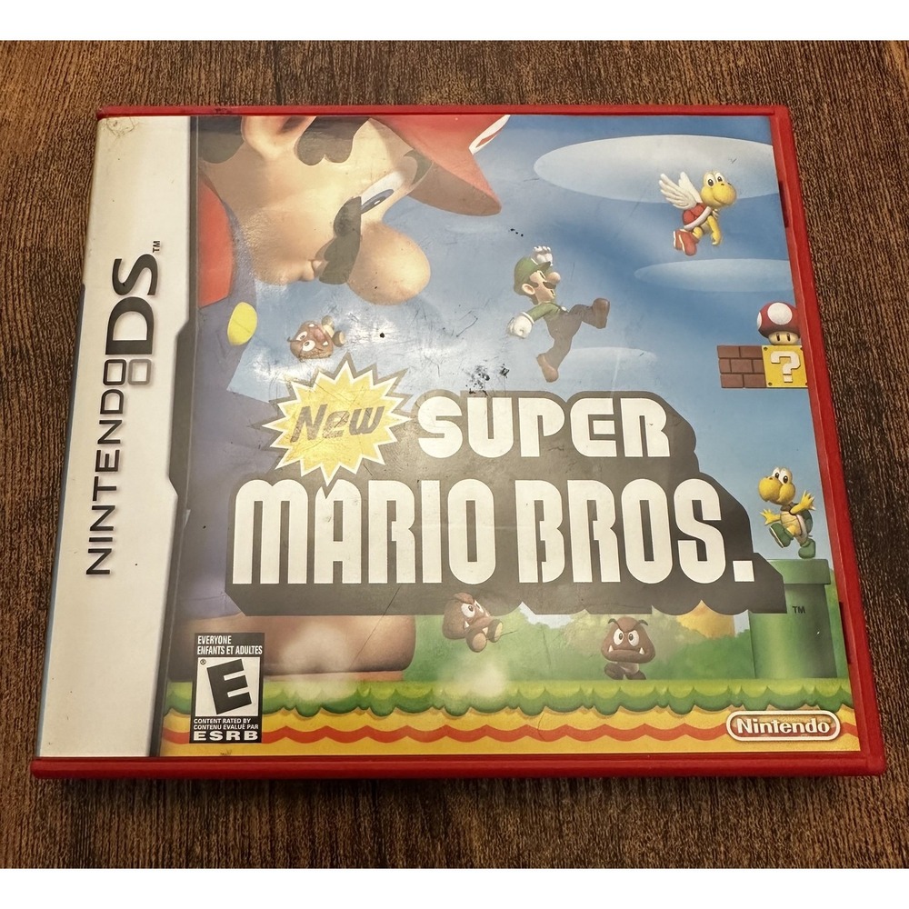 Super Mario Bros. Nintendo DS Empty Game Case with Instruction Booklet